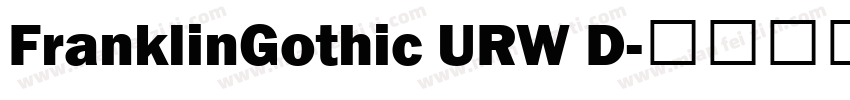FranklinGothic URW D字体转换